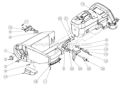 Assy Cutting Head Diagram and Parts List for TX3  Barranca Diamond Tile Saw